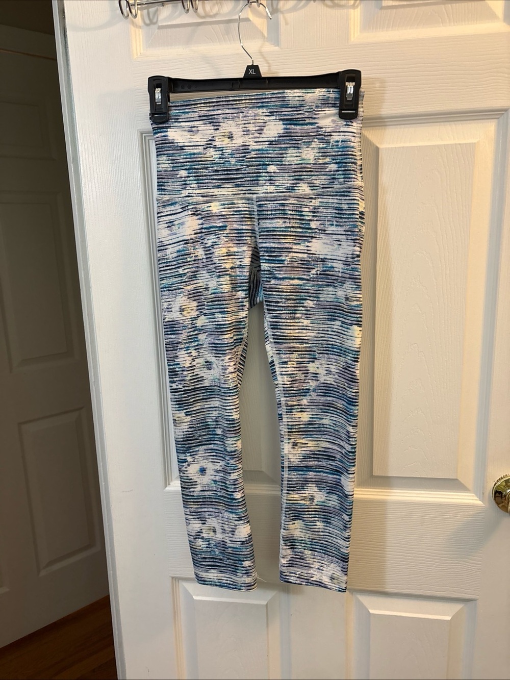 lululemon athletica Blue and White Patterned Leggings